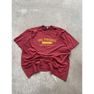 Vintage USC Trojans Shirt Mens 2XL‎ Red NCAA Football Team Trojan Dept Athletics